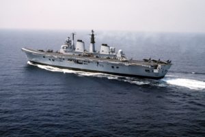 HMS Invincible, decommissioned 2005, sold for scrap in 2011