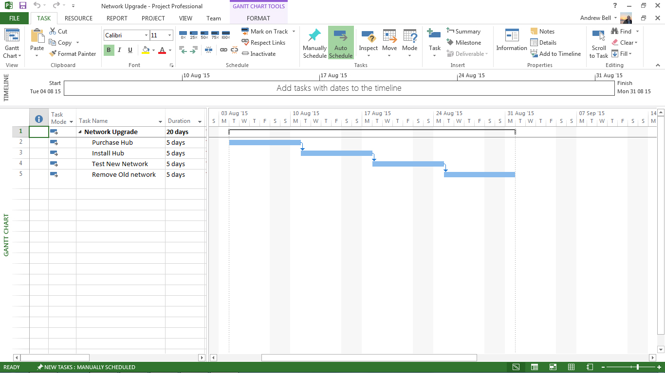 is there a way to print a ms project without the timeline