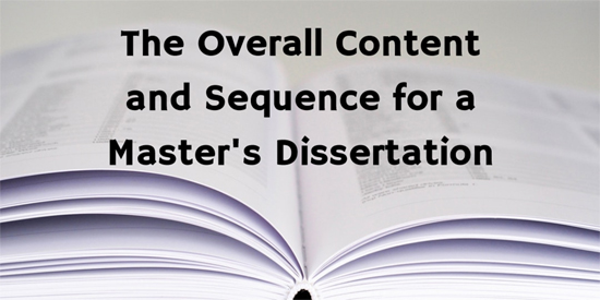 Content and Order for a Dissertation