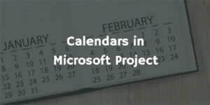 Calendars in MS Project