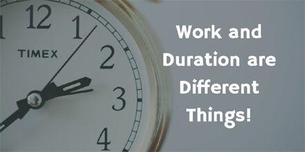Work and Duration