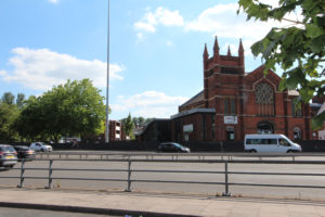 Queens Road Church at Coventry Ring Road Junction 6