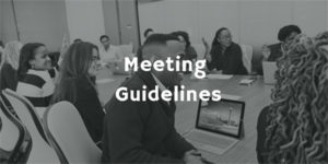Meeting Guidelines