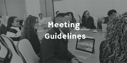Meeting Guidelines