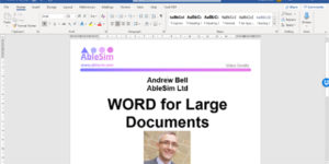 WORD for Large Documents