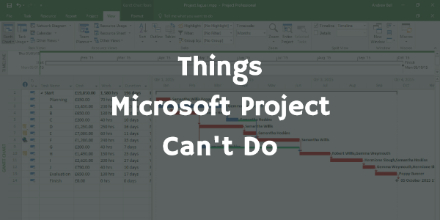 Things Microsoft Project Can't Do